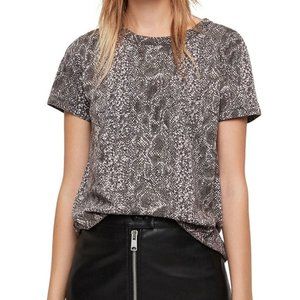 Joy Kaa Cutout Snake Print Tee